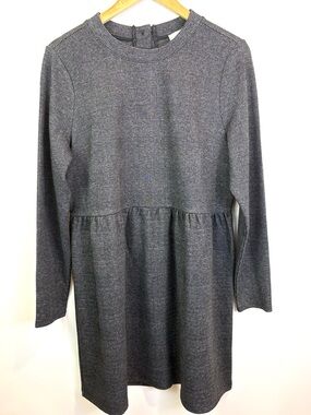 NWT Ann Taylor LOFT Charcoal Long Sleeve Dress size L